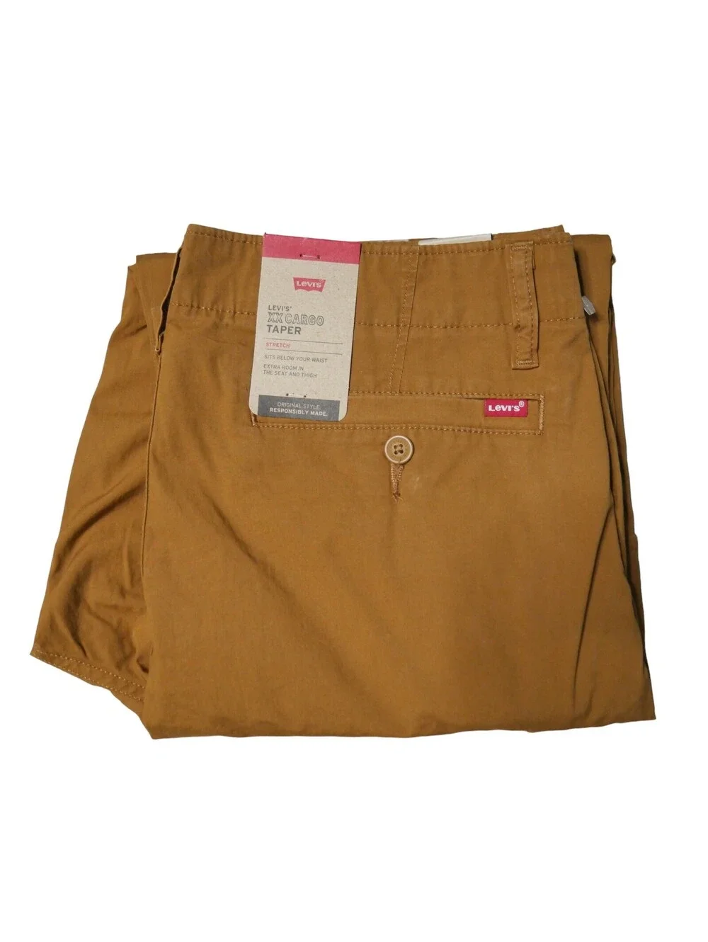 Levis XX EZ Taper Cargo Pants Men's Size 32x30 Relaxed-fit Camel Brown NWT